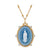 Emperatriz Guadalupe Medal Blue Agate