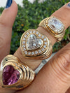1990 Diamond Heart Ring