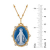 Emperatriz Milagrosa Medal Blue Agate