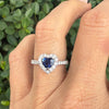 Sapphire Heart RIng