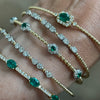 Yellow Gold Emerald Bangle