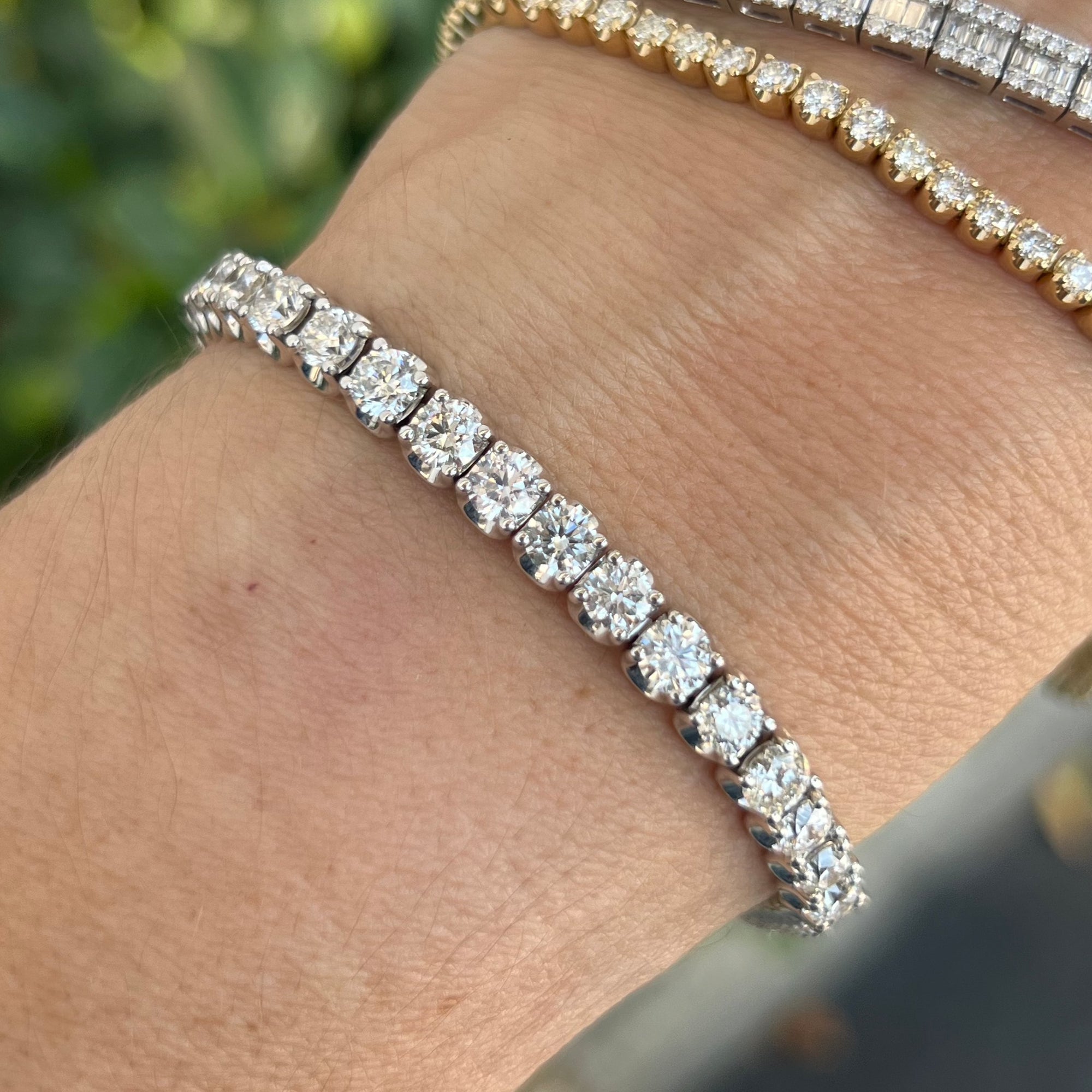 10 Carat Diamond Tennis Bracelet Santayana