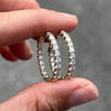 Inside Out Diamond Hoop Earrings