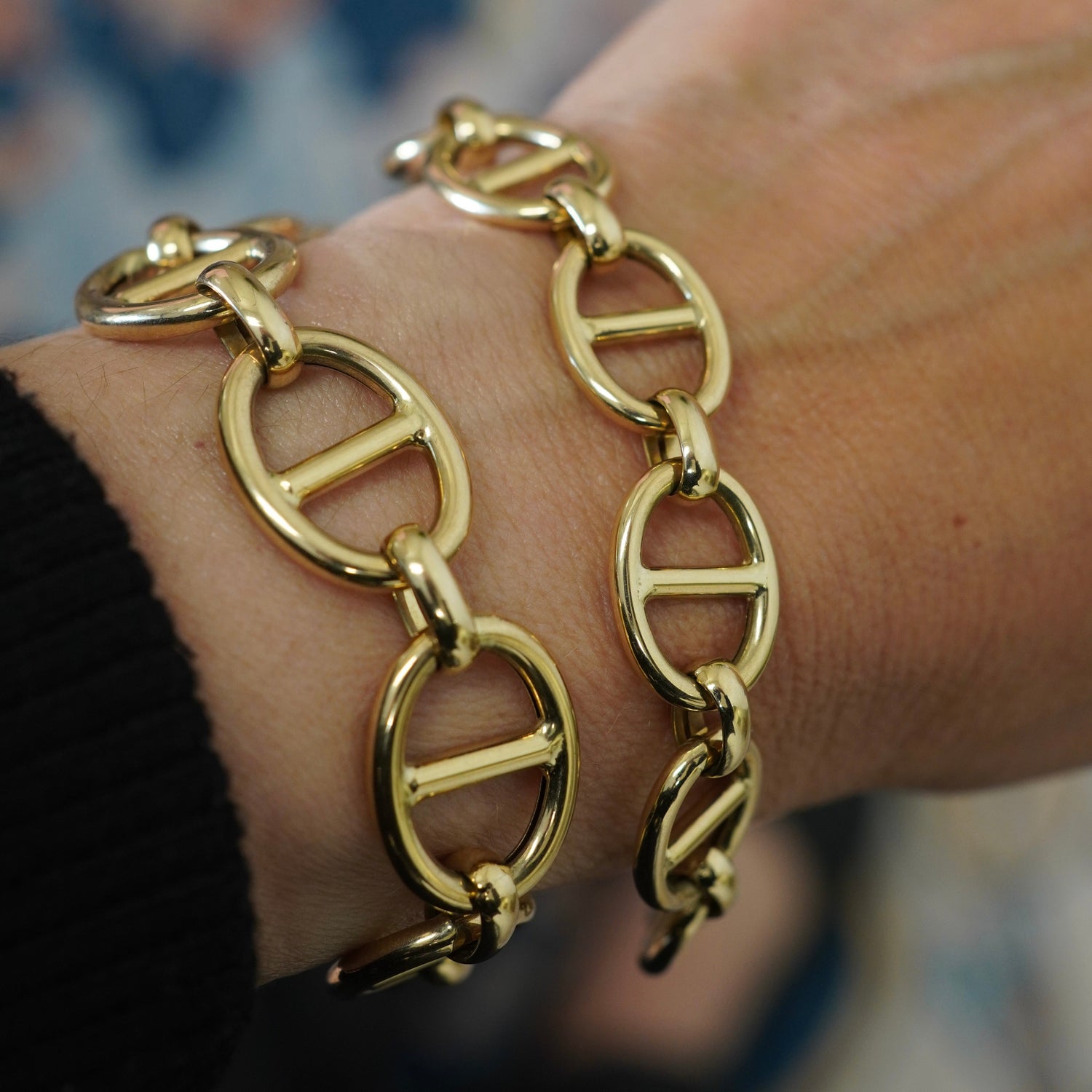 Gold Mariner Link Bracelet 14K