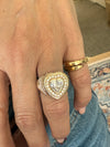 1990 Diamond Heart Ring