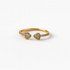 Spade Heart Diamond Open Ring