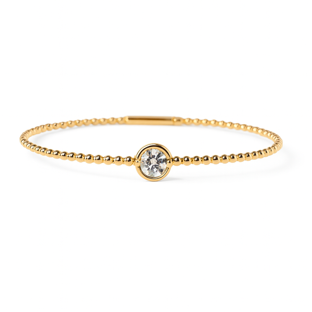 Gold Diamond Bangle