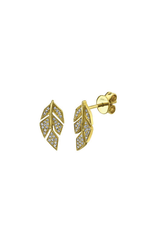 Diamond Leaf Earring