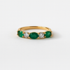 Emerald &amp; Diamond Ring in 14K Yellow Gold