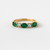 Emerald & Diamond Ring in 14K Yellow Gold