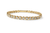 Gold bracelet with diamond accents on a white background