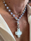 Angelite Rosary Style Necklace (Copy)