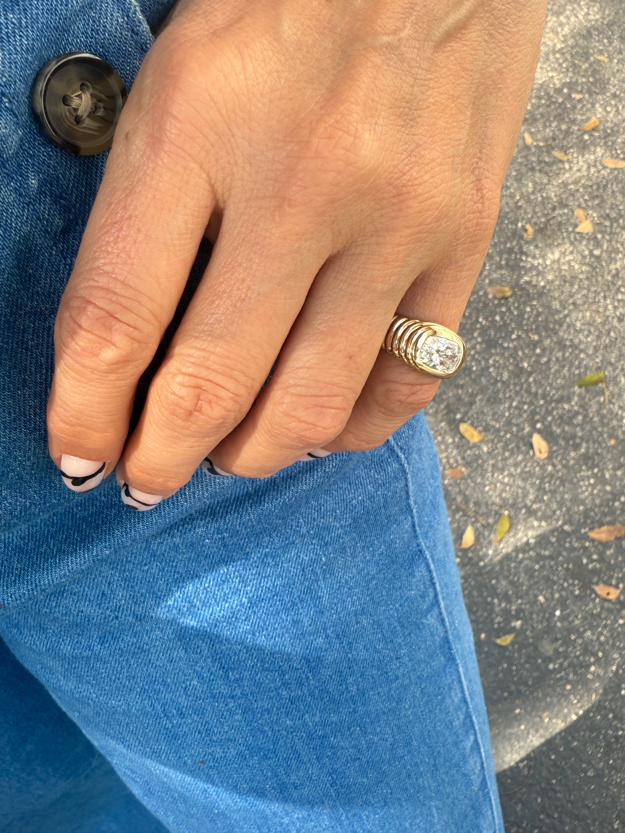 The 1990 Pinky – 2ct Lab Diamond Power Ring