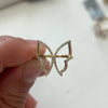 Yellow Gold Butterfly Outline Ring