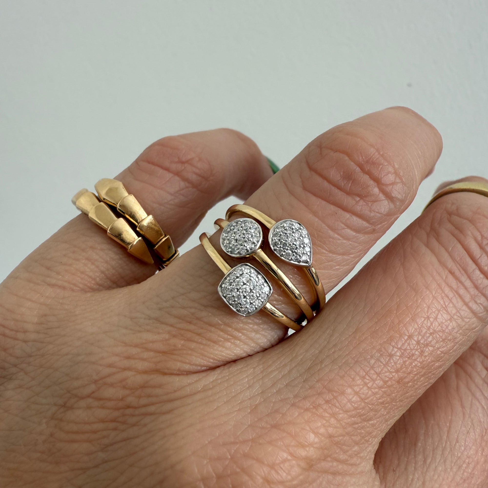 Triple Band Ring 14K