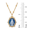 Imperial Milagrosa Medal Blue Agate