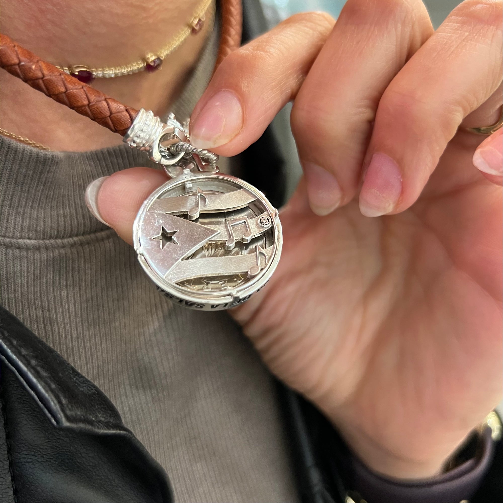 Celia Cruz Quarter Pendant