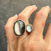 Mother of Pearl and Moonstone Ring