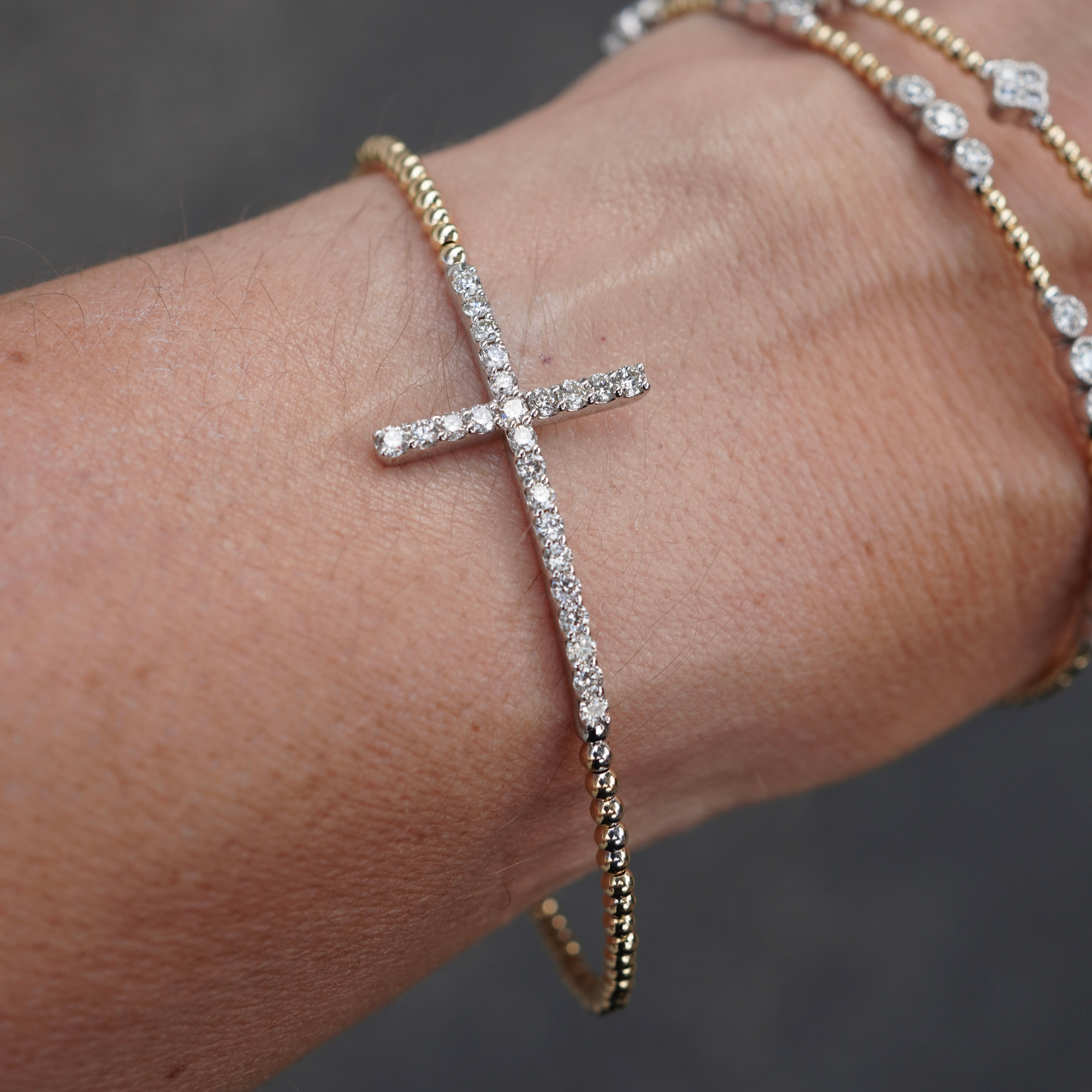 Cross sale bangle bracelet