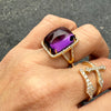 Amethyst and Diamond Ring