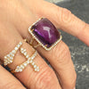 Amethyst and Diamond Ring