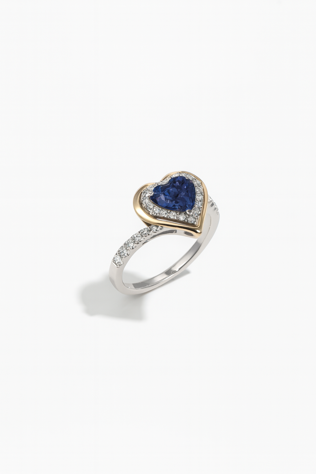 Sapphire Heart Ring