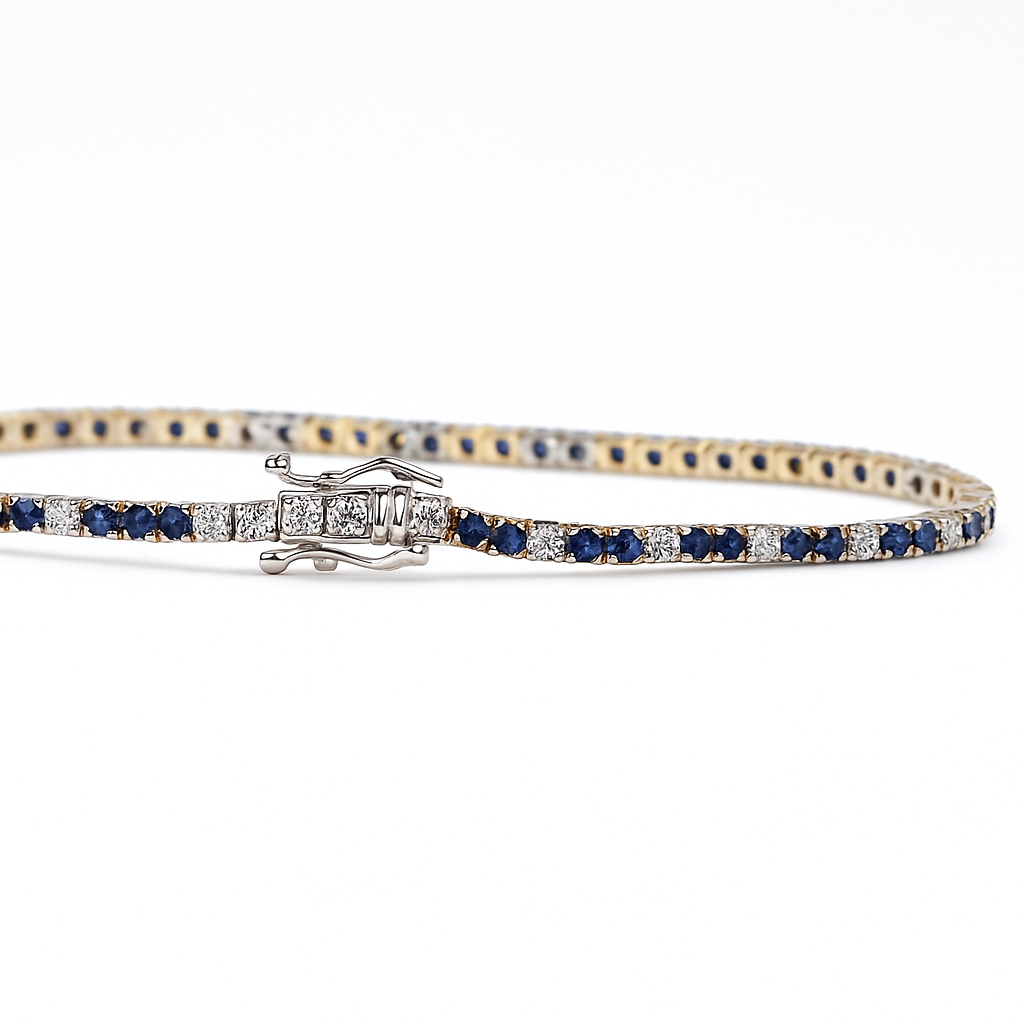 Sapphire & Diamond Whisper Bracelet