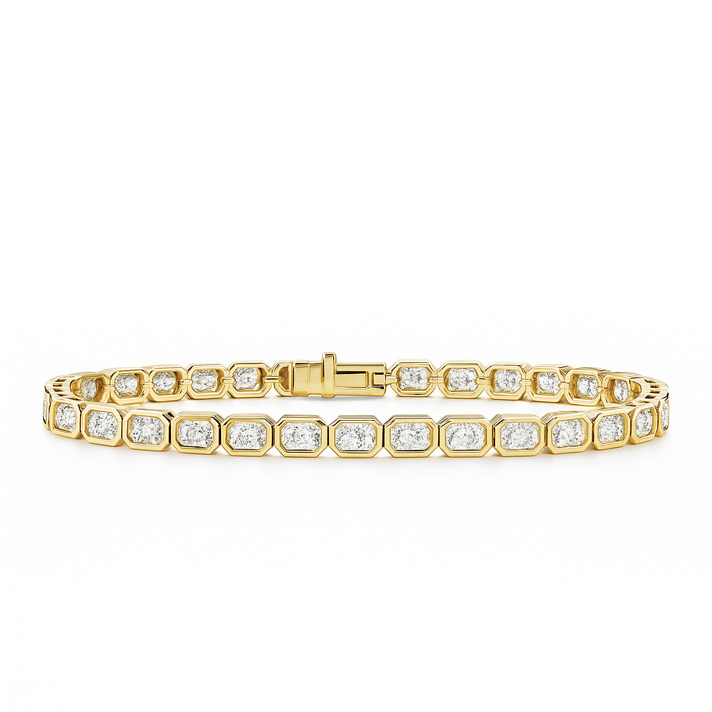 Radient Cut Lab Diamond Tennis Bracelet