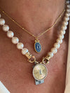 Pearl Necklace with Gold Connection