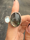 Mother of Pearl and Moonstone Ring