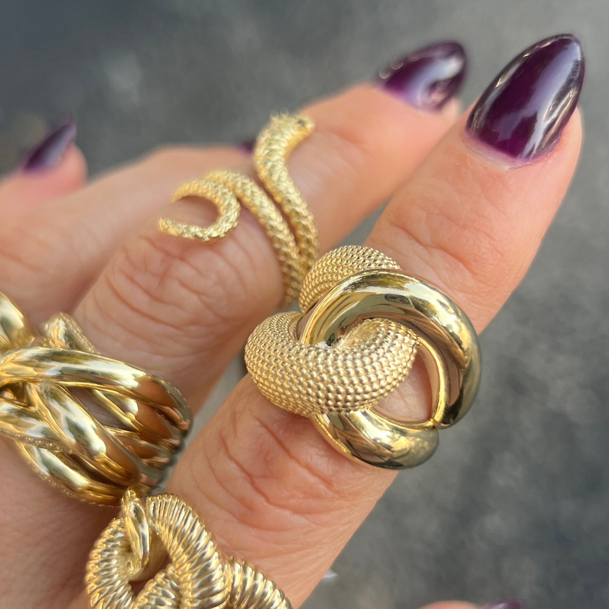 Chunky Knot Ring 14K Yellow Gold Santayana