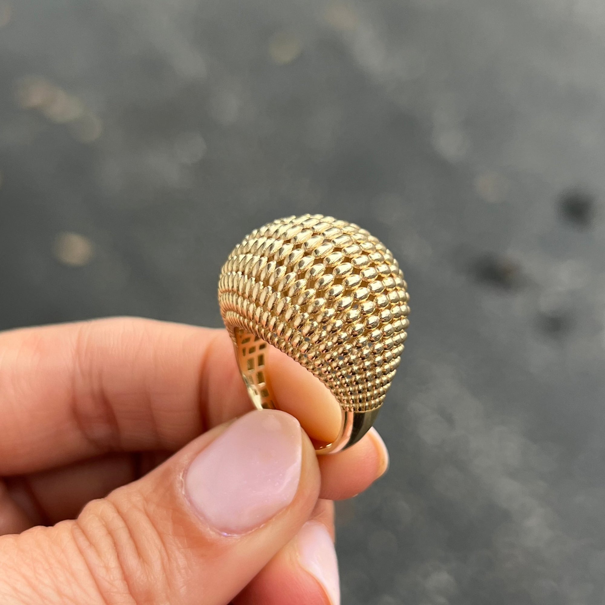 14K Gold Bombay Dome Ring