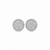 Pave Diamond Circle Earrings 14K