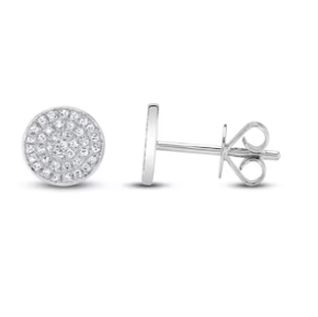 Diamond Circle Earrings