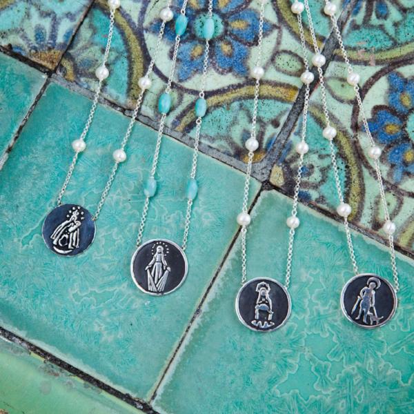 Virgen Milagrosa Medal Necklace (Large)