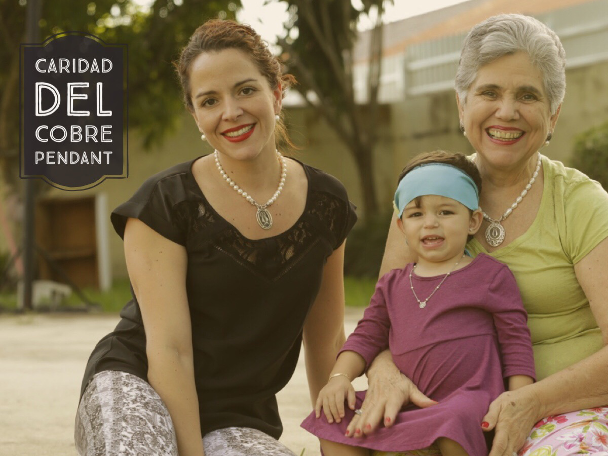 Oval Caridad del Cobre Pendant