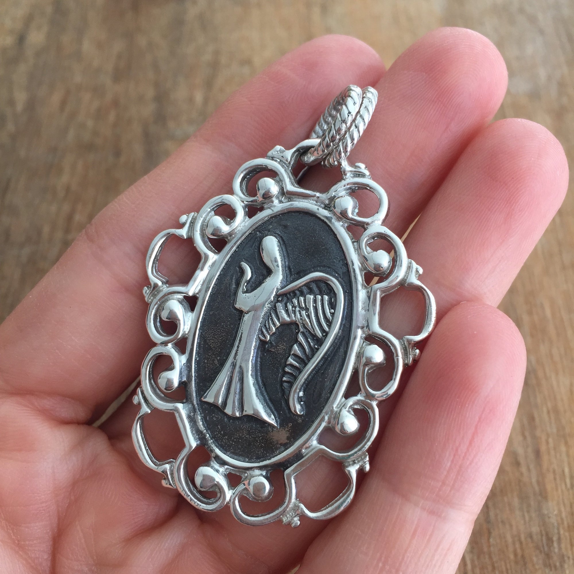 Arabesque Guardian Angel Pendant