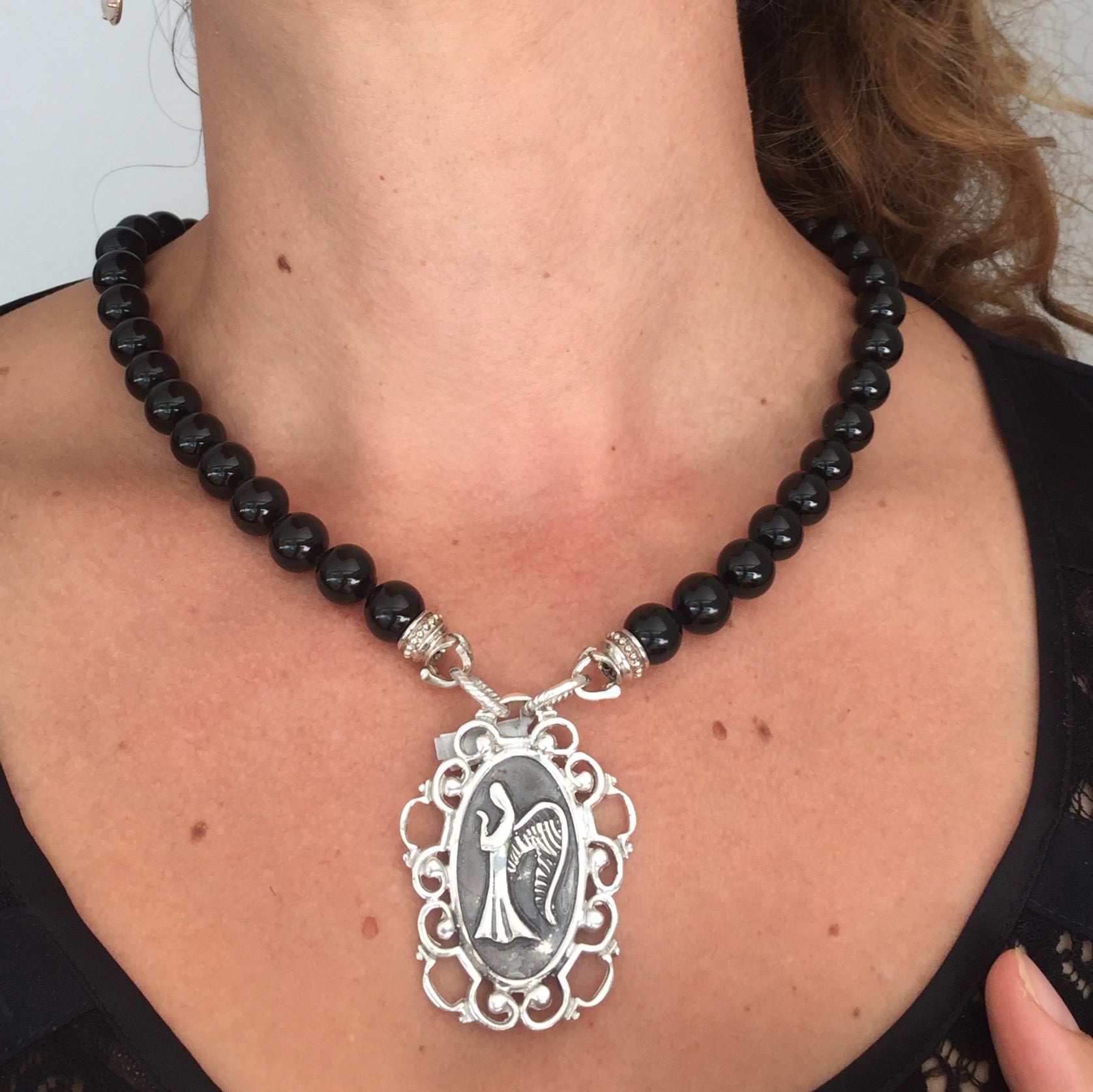 Arabesque Guardian Angel Pendant