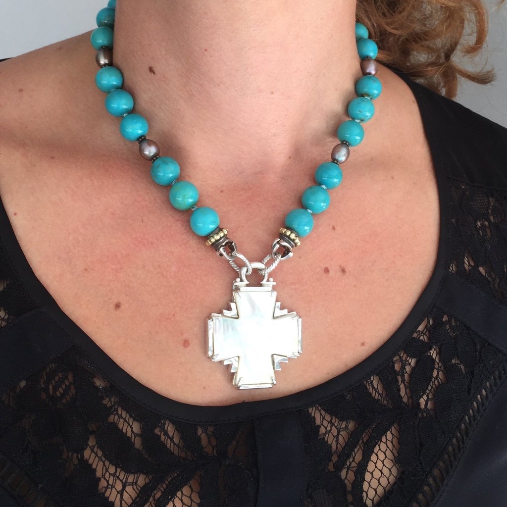 Mother of Pearl Cross