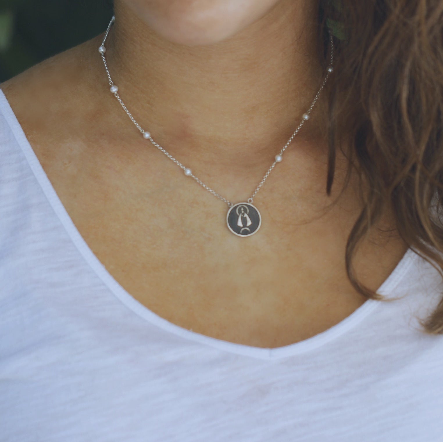 Caridad del Cobre Medal Necklace (Medium)