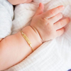 14K Yellow Gold Baby ID Bracelet