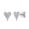Mini Diamond Heart Earrings