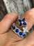 Sapphire and Diamond Clover Ring