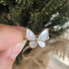 Mother of Pearl Butterfly Ring