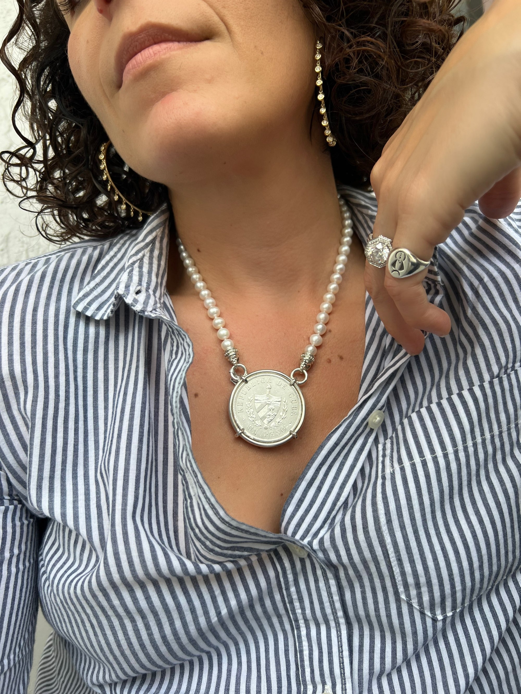 Large Cuban Crest Pendant