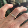 Diamond Heart Rope Ring