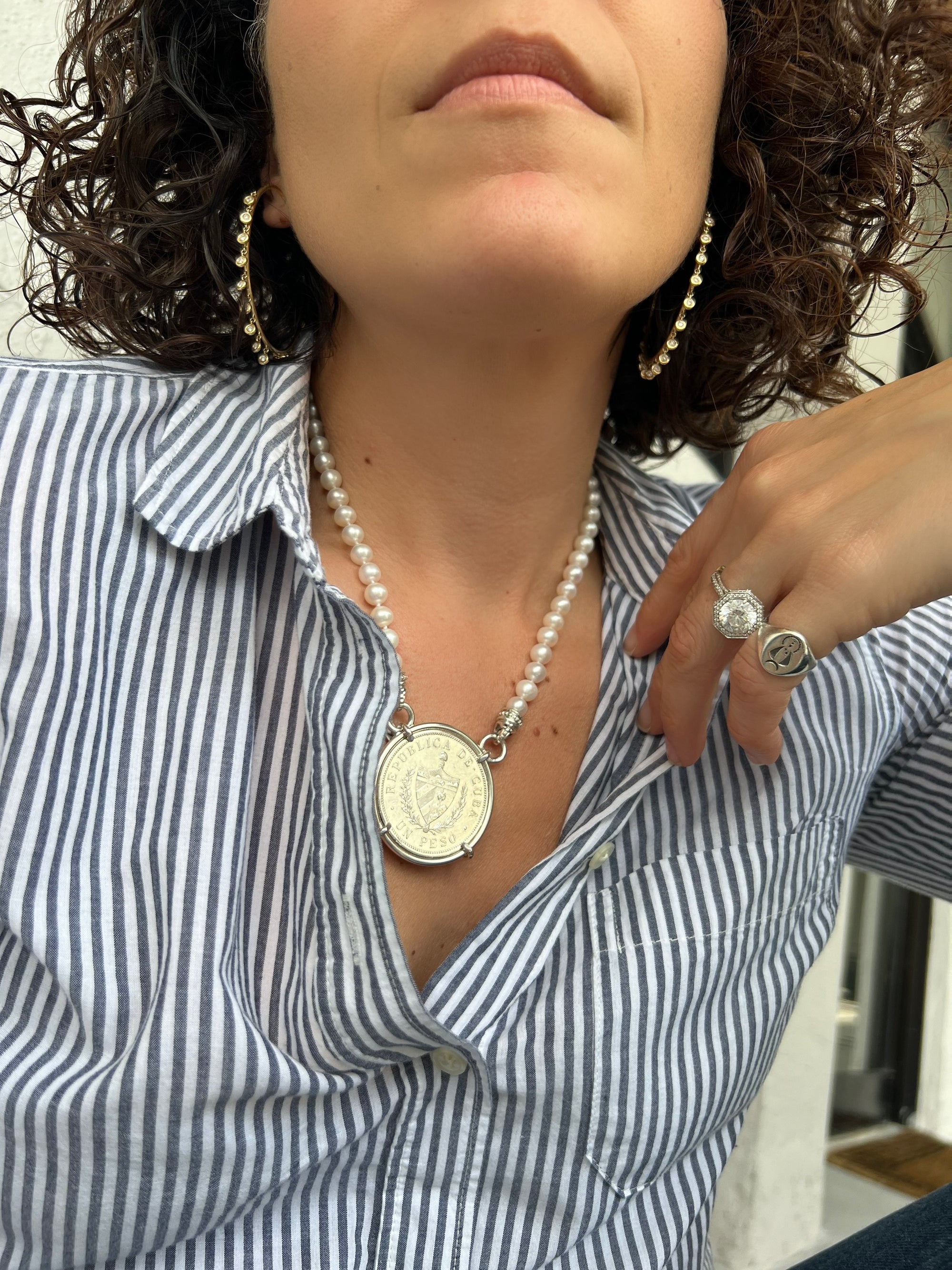 Large Cuban Crest Pendant