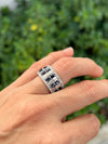Baguette Diamond and Sapphire Eternity Ring