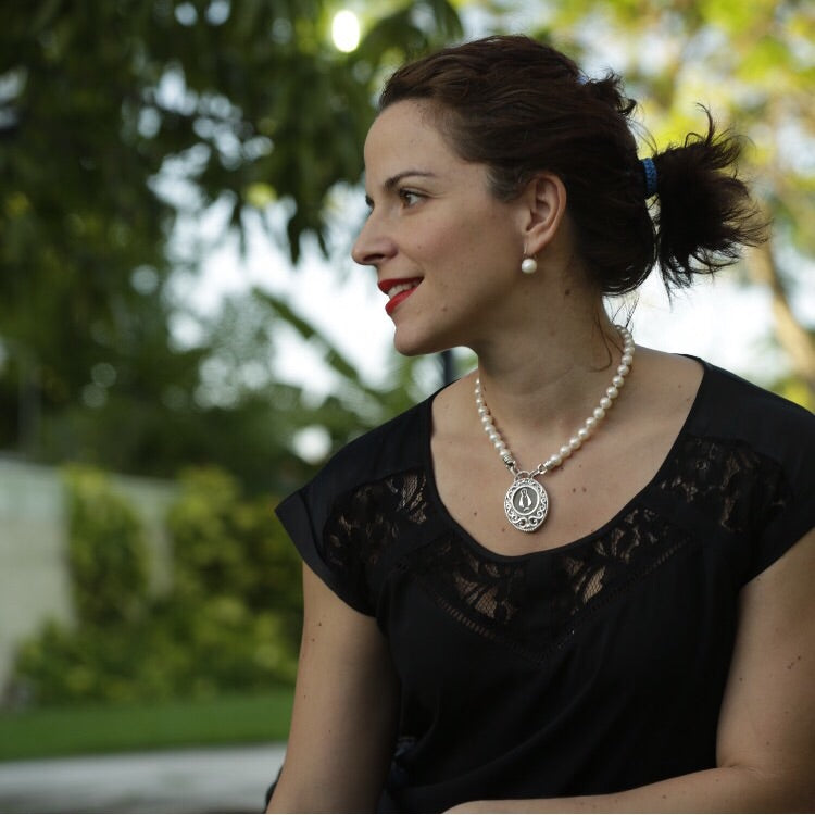 Swirls Guardian Angel Pendant