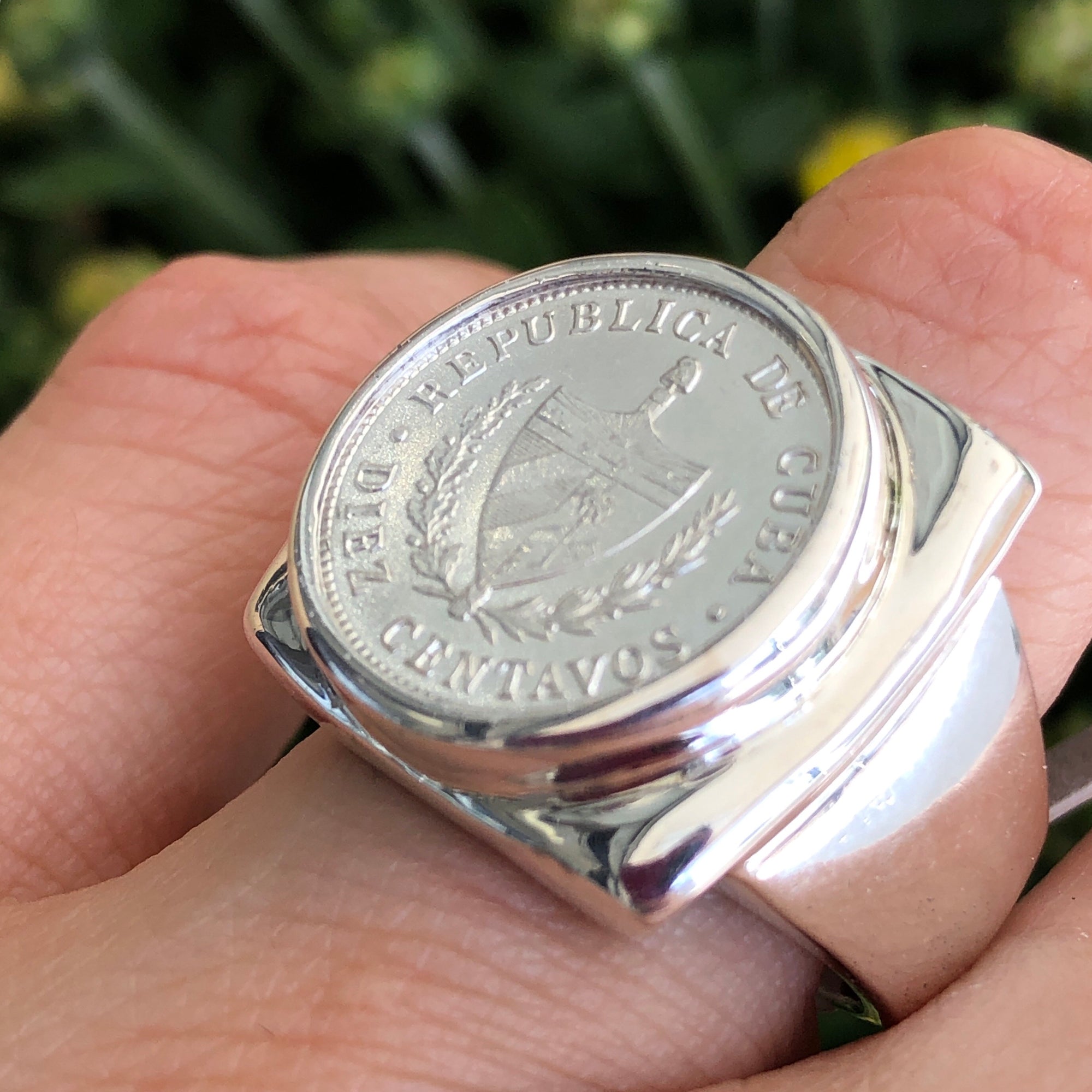 Squarish Cuban Crest Ring